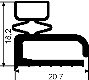 Plastik-Magnet-Profile