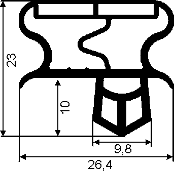Plastik-Magnet-Profile