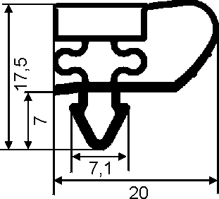 Plastik-Magnet-Profile