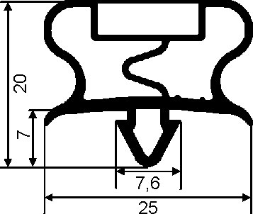 Plastik-Magnet-Profile